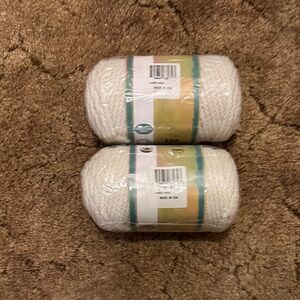 Soft Cream Yarn for Home Bath Projects